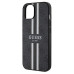 Originálne puzdro GUESS GUHMP15SP4RPSK pre iPhone 15 (kompatibilné s Magsafe 4G Printed Stripes / black)