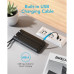 Powerbank VEGER 10000 mAh so zabudovanými káblami Micro USB / Type C / Lightning C10 (W1116) čierna
