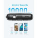 Powerbank VEGER 10000 mAh so zabudovanými káblami Micro USB / Type C / Lightning C10 (W1116) čierna