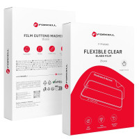 Priehľadná fólia FORCELL F-PROTECT FLEXIBLE CLEAR (TPH) HD pre inteligentný rezací stroj 196 x 125 mm (25 ks/sada)