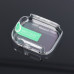 Puzdro Bestsuit s hybridným sklom pre Apple Watch série 7/8/9-41 mm - priehľadné
