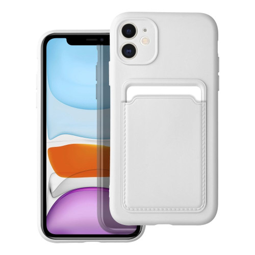 Puzdro CARD pre IPHONE 11 biele 