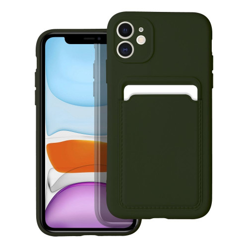 Puzdro CARD pre IPHONE 11 zelené 