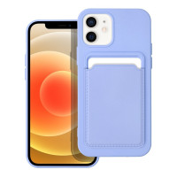 Puzdro CARD pre IPHONE 12 fialové 
