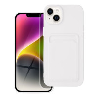 Puzdro CARD pre IPHONE 14 Plus biele 