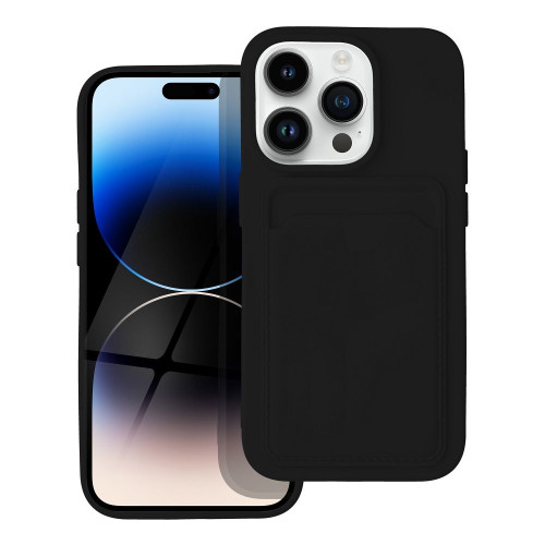 Puzdro CARD pre IPHONE 14 Pro čierne 