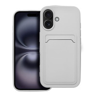 Puzdro CARD pre IPHONE 16 biele 