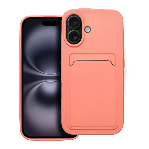 Puzdro CARD pre IPHONE 16 pink 
