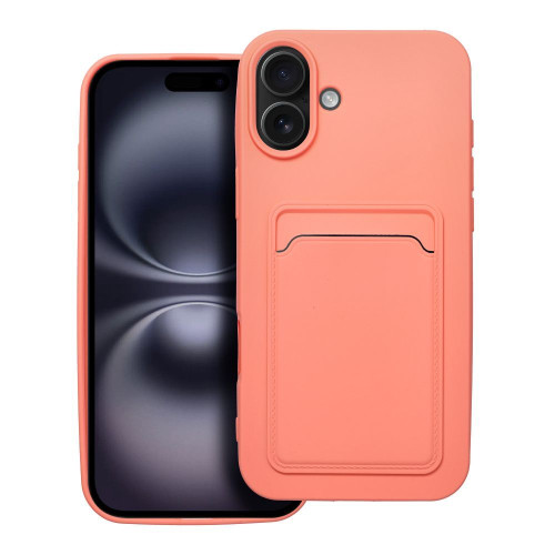 Puzdro CARD pre IPHONE 16 Plus ružové 