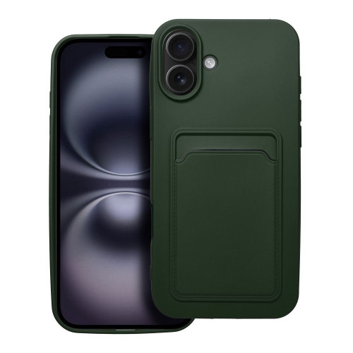 Puzdro CARD pre IPHONE 16 Plus zelené 
