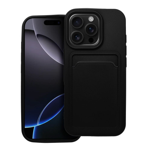 Puzdro CARD pre IPHONE 16 Pro čierne 