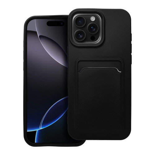 Puzdro CARD pre IPHONE 16 Pro Max čierne 