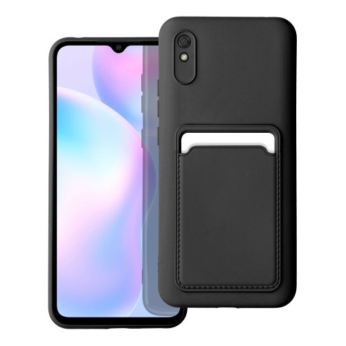 Puzdro CARD pre XIAOMI Redmi 9A / 9AT čierne 