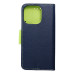 Puzdro FANCY Book pre IPHONE 16 Pro navy / limetka