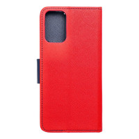 Puzdro FANCY Book pre MOTOROLA MOTO G35 5G červené / námornícke
