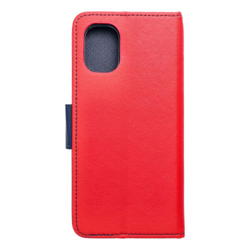 Puzdro FANCY Book pre MOTOROLA MOTO G55 5G červené / námornícke