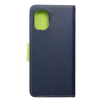 Puzdro FANCY Book pre MOTOROLA MOTO G55 5G navy / lime