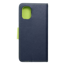 Puzdro FANCY Book pre MOTOROLA MOTO G55 5G navy / lime