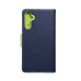 Puzdro FANCY Book pre SAMSUNG A34 5G navy / lime