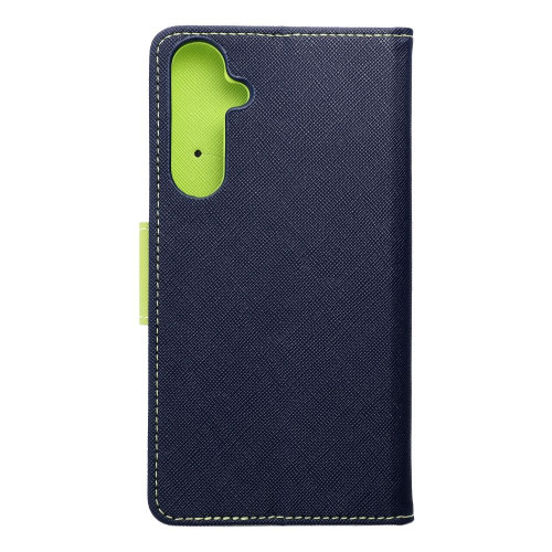 Puzdro FANCY Book pre SAMSUNG A35 navy / lime