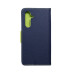 Puzdro FANCY Book pre SAMSUNG A54 5G navy / lime