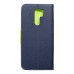 Puzdro FANCY Book pre XIAOMI Redmi 9 navy/lime