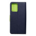 Puzdro FANCY Book pre XIAOMI Redmi Note 12 5G navy / lime