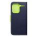 Puzdro Fancy Book pre XIAOMI Redmi NOTE 13 PRO PLUS 5G navy / lime