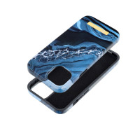 Puzdro FORCELL F-PROTECT Mirage kompatibilné s MagSafe pre IPHONE 15 Plus ocean marble