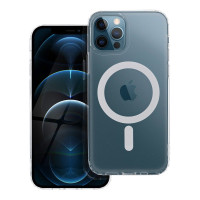 Puzdro FROST MAG COVER kompatibilné s MagSafe pre IPHONE 12 Pro transparentné