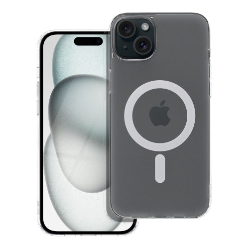 Puzdro FROST MAG COVER kompatibilné s MagSafe pre IPHONE 15 Plus transparentné