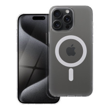 Puzdro FROST MAG COVER kompatibilné s MagSafe pre IPHONE 15 Pro Max transparentné