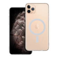 Puzdro FROST MAG COVER s ochranou fotoaparátu kompatibilné s MagSafe pre IPHONE 11 Pro Max transparentné
