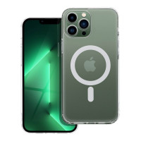 Puzdro FROST MAG COVER s ochranou fotoaparátu kompatibilné s MagSafe pre IPHONE 13 Pro Max transparentné