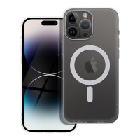 Puzdro FROST MAG COVER s ochranou fotoaparátu kompatibilné s MagSafe pre IPHONE 14 Pro Max transparentné