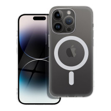 Puzdro FROST MAG COVER s ochranou fotoaparátu kompatibilné s MagSafe pre IPHONE 14 Pro transparentné