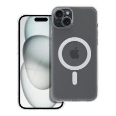 Puzdro FROST MAG COVER s ochranou fotoaparátu kompatibilné s MagSafe pre IPHONE 15 Plus transparentné