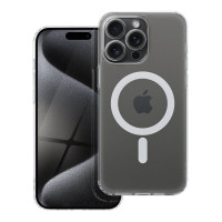 Puzdro FROST MAG COVER s ochranou fotoaparátu kompatibilné s MagSafe pre IPHONE 15 Pro Max transparentné