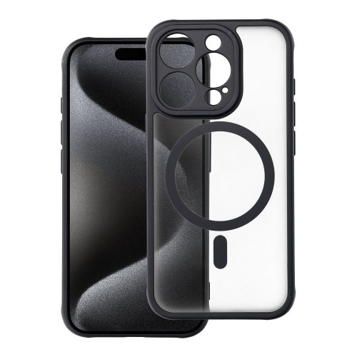 Púzdro FULL MATTE MAG COVER kompatibilné s MagSafe pre Apple iPhone 15 Pro čierne