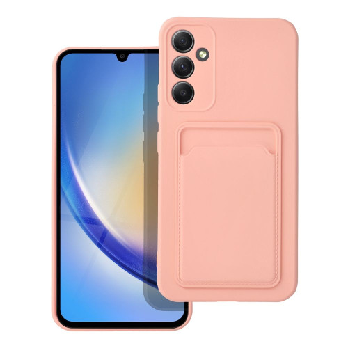 Puzdro na kartu pre SAMSUNG A34 5G ružové 