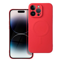 Púzdro SILICONE MAG COVER kompatibilné s MagSafe pre Apple iPhone 14 Pro Max červené