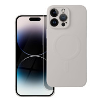 Púzdro SILICONE MAG COVER kompatibilné s MagSafe pre Apple iPhone 14 Pro Max starožitné biele