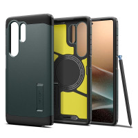 Puzdro SPIGEN TOUGH ARMOR kompatibilné s MagSafe pre SAMSUNG S25 Ultra abyss green