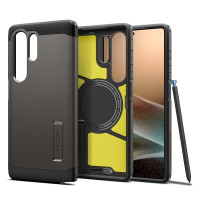 Puzdro SPIGEN TOUGH ARMOR kompatibilné s MagSafe pre SAMSUNG S25 Ultra gunmetal