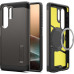 Puzdro SPIGEN TOUGH ARMOR kompatibilné s MagSafe pre SAMSUNG S25 Ultra gunmetal