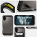 Puzdro SPIGEN TOUGH ARMOR MAG kompatibilné s MagSafe pre IPHONE 16, strieborná