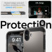 Puzdro SPIGEN TOUGH ARMOR MAG kompatibilné s MagSafe pre IPHONE 16, strieborná