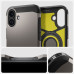 Puzdro SPIGEN TOUGH ARMOR MAG kompatibilné s MagSafe pre IPHONE 16, strieborná