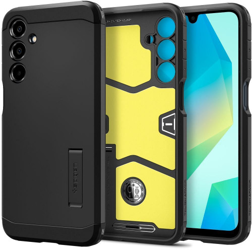 Puzdro SPIGEN TOUGH ARMOR pre SAMSUNG A16 4G / 5G čierne