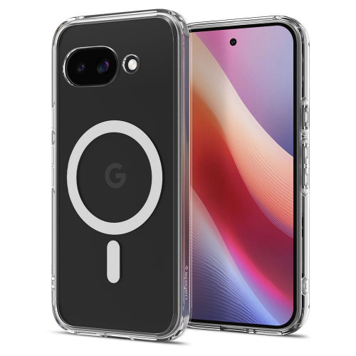 Puzdro SPIGEN ULTRA HYBRID MAG kompatibilné s MagSafe pre GOOGLE PIXEL 9A číre/biele